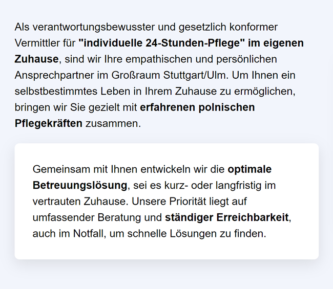 24 Stunden Pflege in  Herrieden - Regmannsdorf, Rös, Roth, Niederdombach, Oberschönbronn, Rauenzell und Angerhof, Mühlbruck, Neunstetten