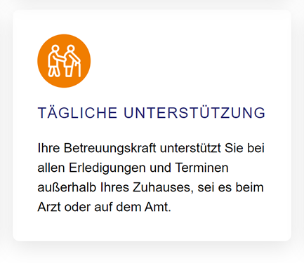 Taegliche Unterstuetzung für  Teterow